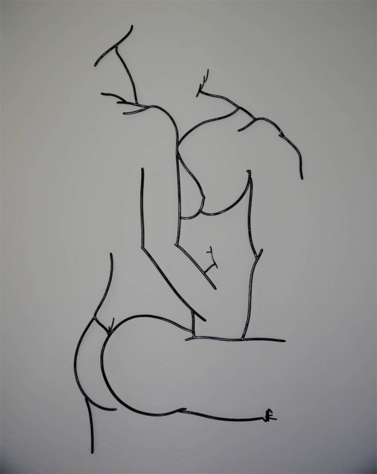 Lovers wall art view 2
