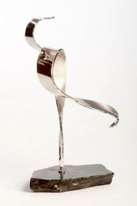 Ribbon Jazz table top sculpture view 1
